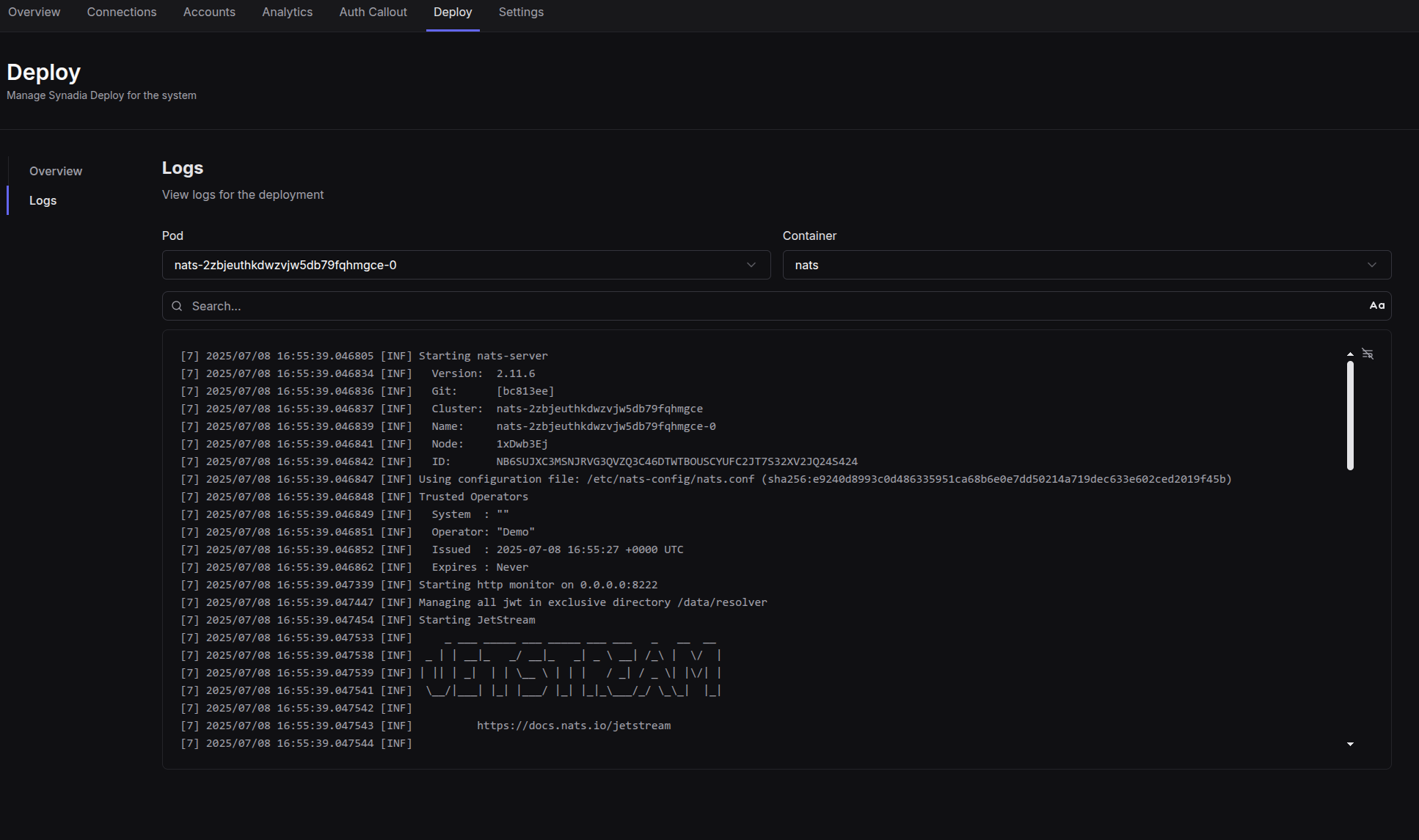 Deploy Logs