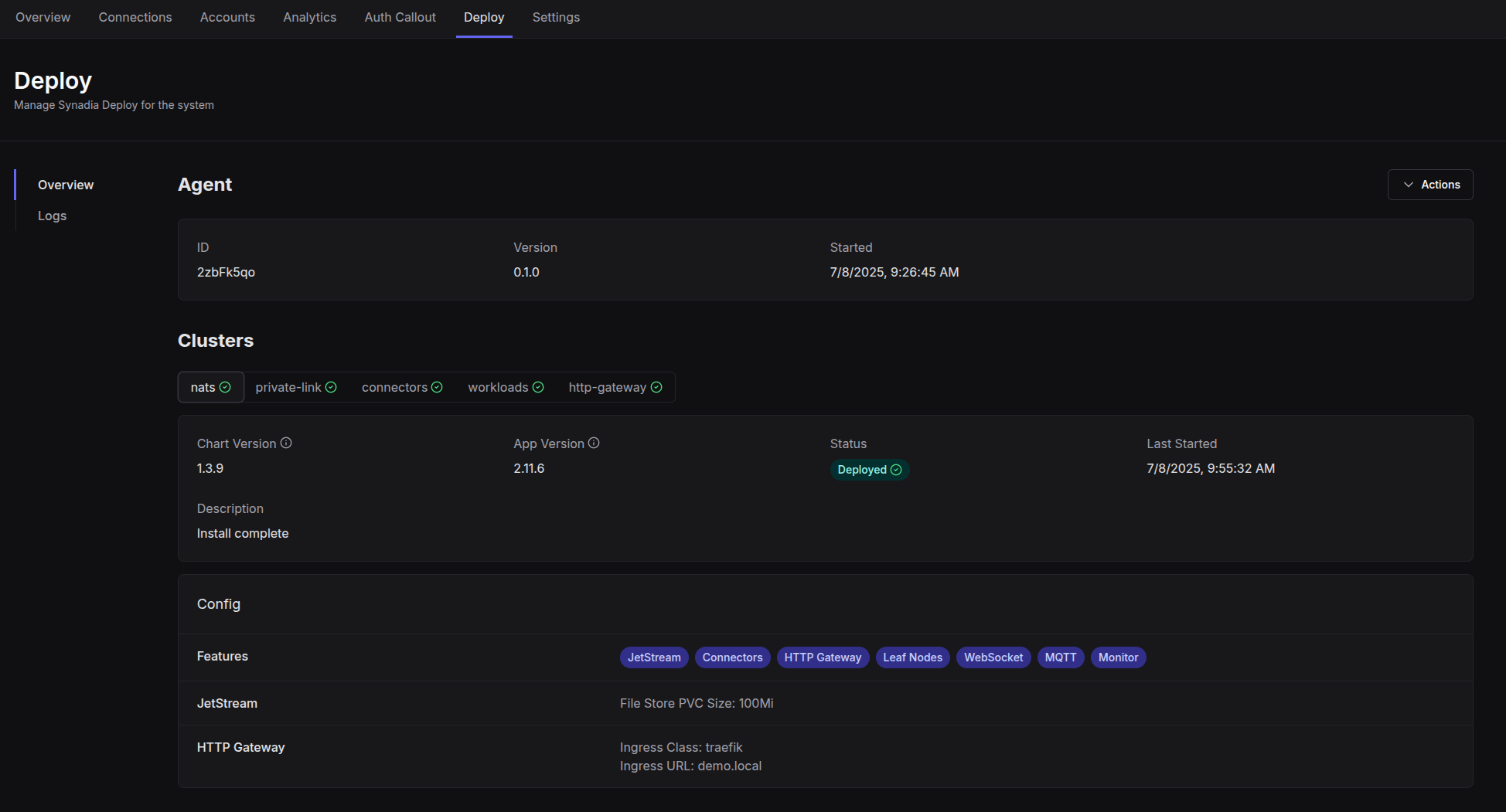 Deploy Overview