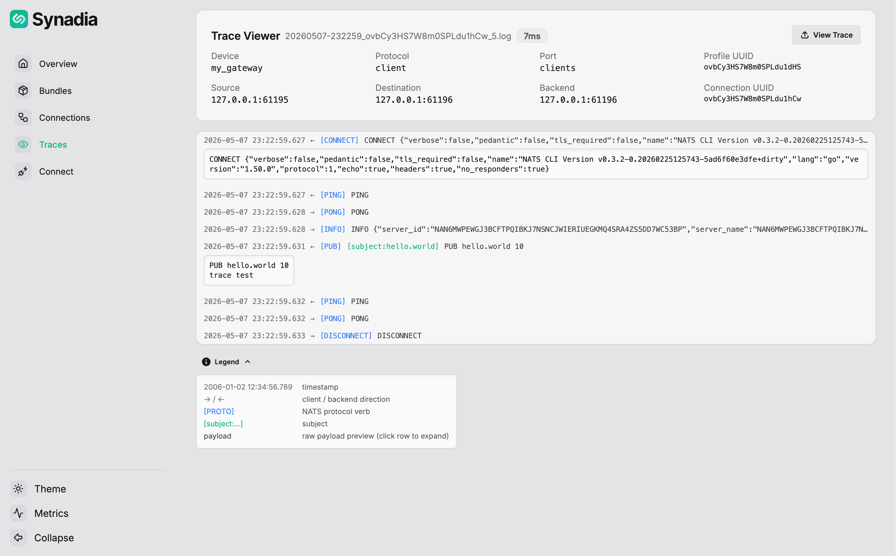 Trace Viewer — allowed